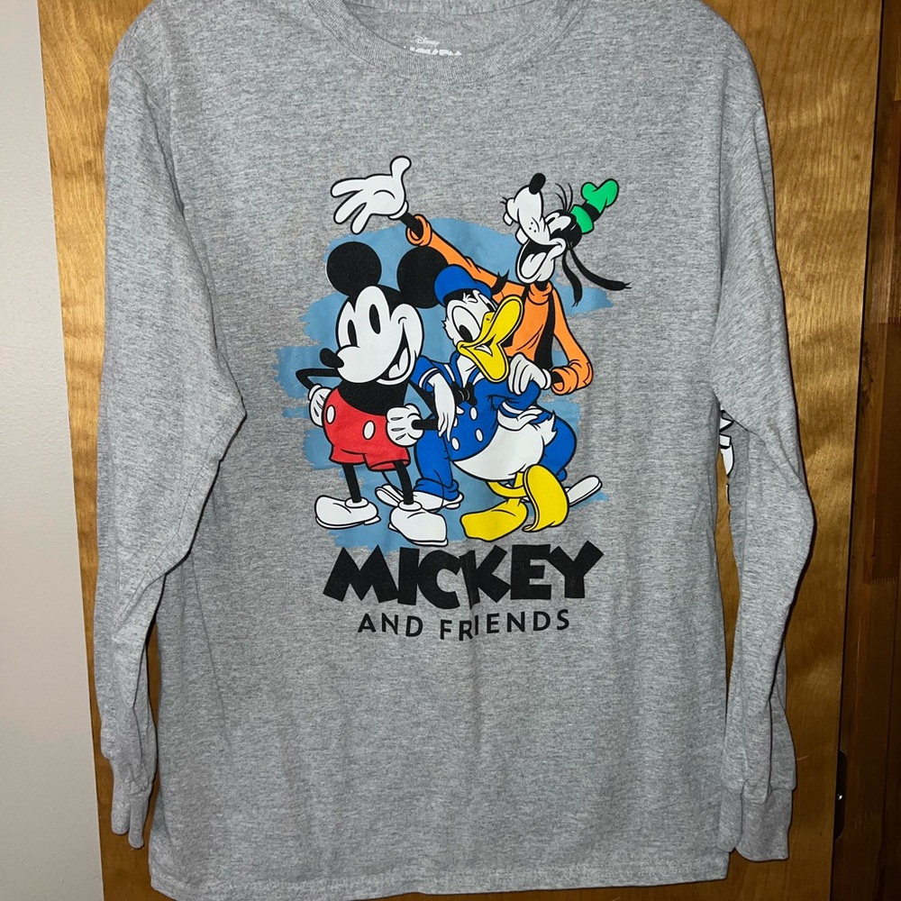 Disney Gray Mickey & Friends Tee
